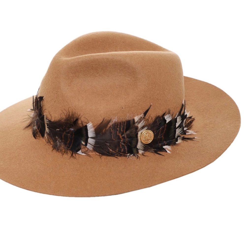 Holland Cooper Tilby Wool Feather band Hat